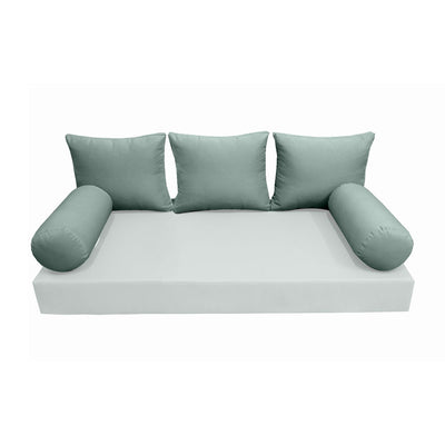 Model-3 TWIN SIZE Bolster & Back Pillow Cushion Outdoor SLIP COVER ONLY