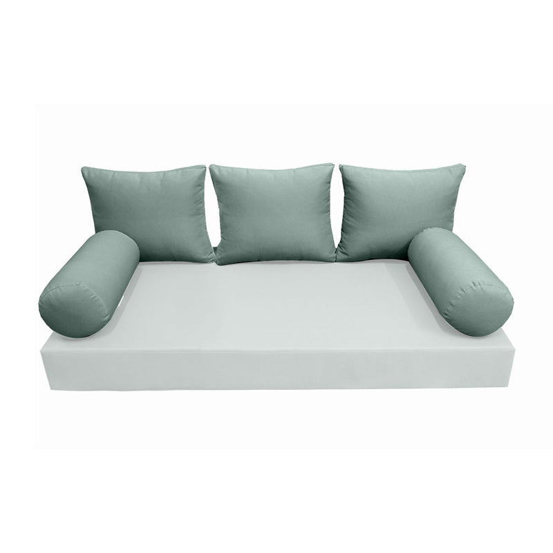 Model-3 TWIN SIZE Bolster & Back Pillow Cushion Outdoor SLIP COVER ONLY