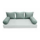 Model-3 QUEEN SIZE Bolster & Back Pillow Cushion Outdoor SLIP COVER ONLY