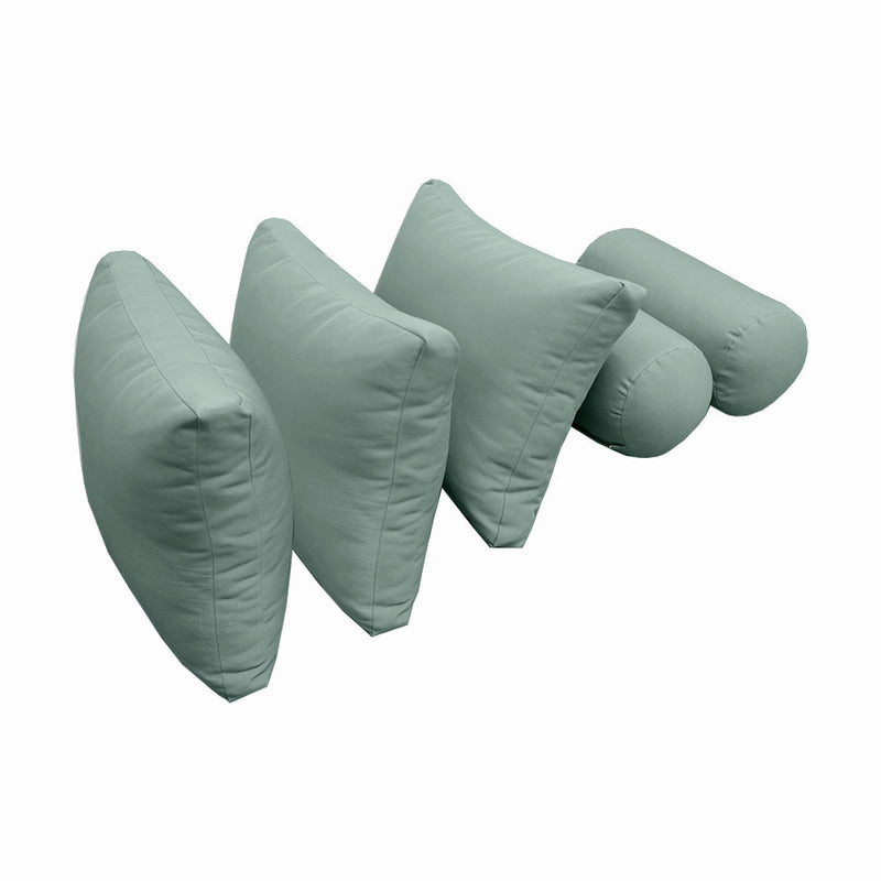 Model-3 TWIN SIZE Bolster & Back Pillow Cushion Outdoor SLIP COVER ONLY