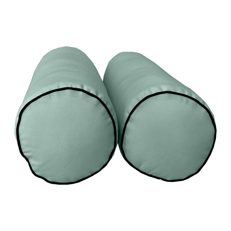 Model-6 TWIN SIZE Bolster & Back Pillow Cushion Outdoor SLIP COVER ONLY