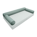 Model-6 QUEEN SIZE Bolster & Back Pillow Cushion Outdoor SLIP COVER ONLY