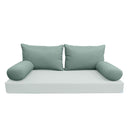 Model-2 TWIN SIZE Bolster & Back Pillow Cushion Outdoor SLIP COVER ONLY