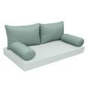 Model-2 CRIB SIZE Bolster & Back Pillow Cushion Outdoor SLIP COVER ONLY