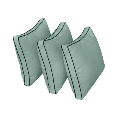 Model-3 TWIN SIZE Bolster & Back Pillow Cushion Outdoor SLIP COVER ONLY
