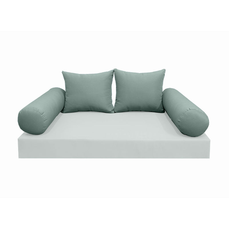 Model-4 FULL SIZE Bolster & Back Pillow Cushion Outdoor SLIP COVER ONLY