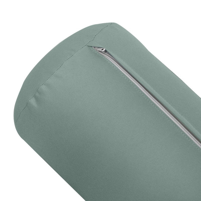 Model-6 TWIN SIZE Bolster & Back Pillow Cushion Outdoor SLIP COVER ONLY