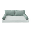 Model-2 CRIB SIZE Bolster & Back Pillow Cushion Outdoor SLIP COVER ONLY