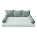 Model-3 TWIN SIZE Bolster & Back Pillow Cushion Outdoor SLIP COVER ONLY