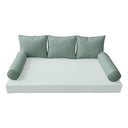 Model-3 QUEEN SIZE Bolster & Back Pillow Cushion Outdoor SLIP COVER ONLY