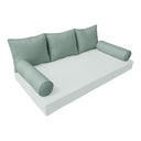 Model-3 FULL SIZE Bolster & Back Pillow Cushion Outdoor SLIP COVER ONLY