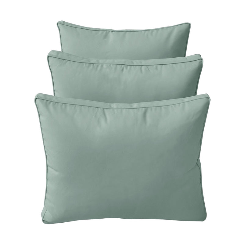 Model-3 TWIN SIZE Bolster & Back Pillow Cushion Outdoor SLIP COVER ONLY