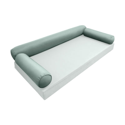 Model-6 TWIN SIZE Bolster & Back Pillow Cushion Outdoor SLIP COVER ONLY