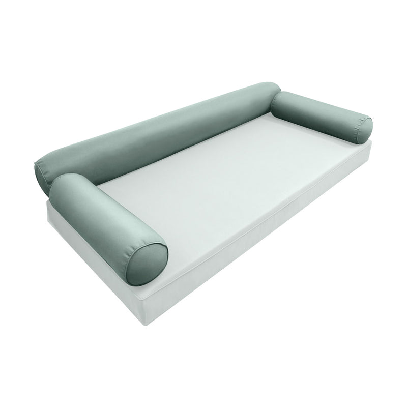 Model-6 TWIN SIZE Bolster & Back Pillow Cushion Outdoor SLIP COVER ONLY