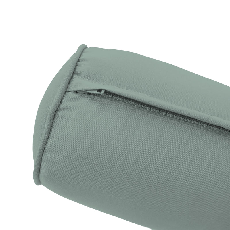Model-6 TWIN SIZE Bolster & Back Pillow Cushion Outdoor SLIP COVER ONLY