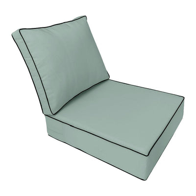 Large Size Outdoor Deep Seat Back Rest Bolster SLIP COVERS ONLY
