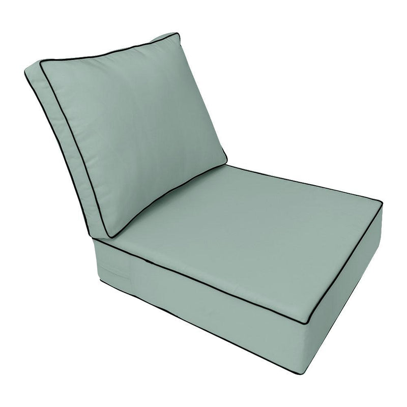 Large Size Outdoor Deep Seat Back Rest Bolster SLIP COVERS ONLY