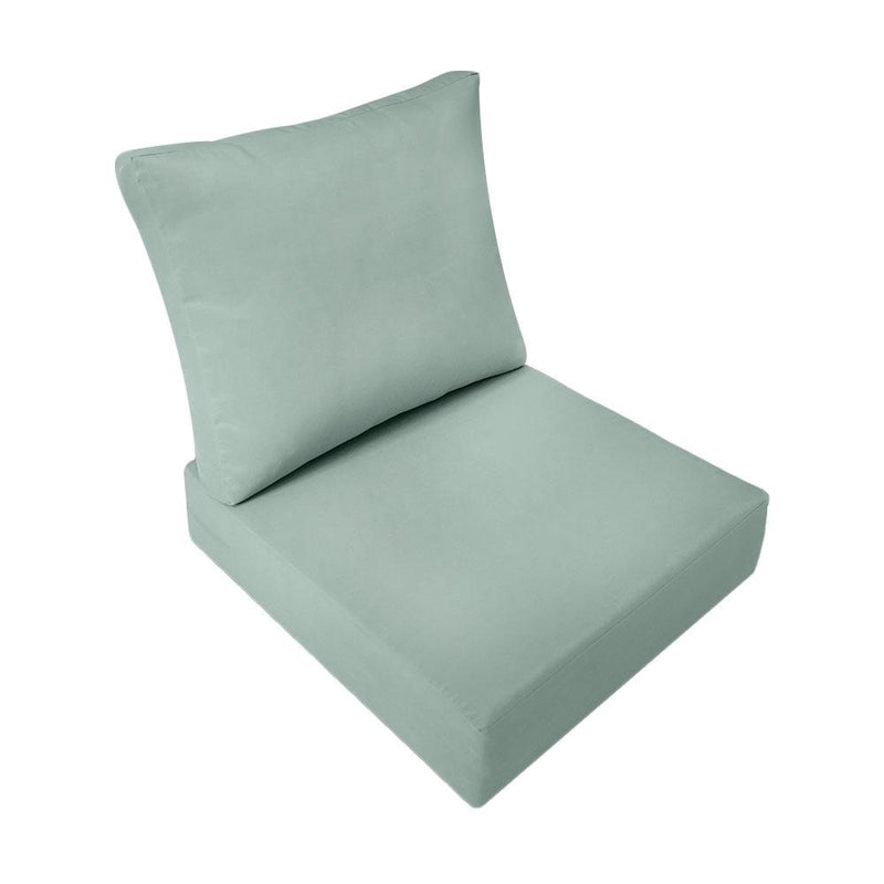 Large Size Outdoor Deep Seat Back Rest Bolster SLIP COVERS ONLY