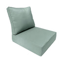 Large Size Outdoor Deep Seat Back Rest Bolster Cushion Insert and Slip Cover Set