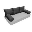 Model-3 QUEEN SIZE Bolster & Back Pillow Cushion Outdoor SLIP COVER ONLY