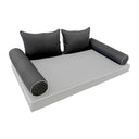 Model-4 CRIB SIZE Bolster & Back Pillow Cushion Outdoor SLIP COVER ONLY