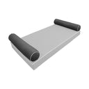 Model-5 CRIB SIZE Bolster & Back Pillow Cushion Outdoor SLIP COVER ONLY