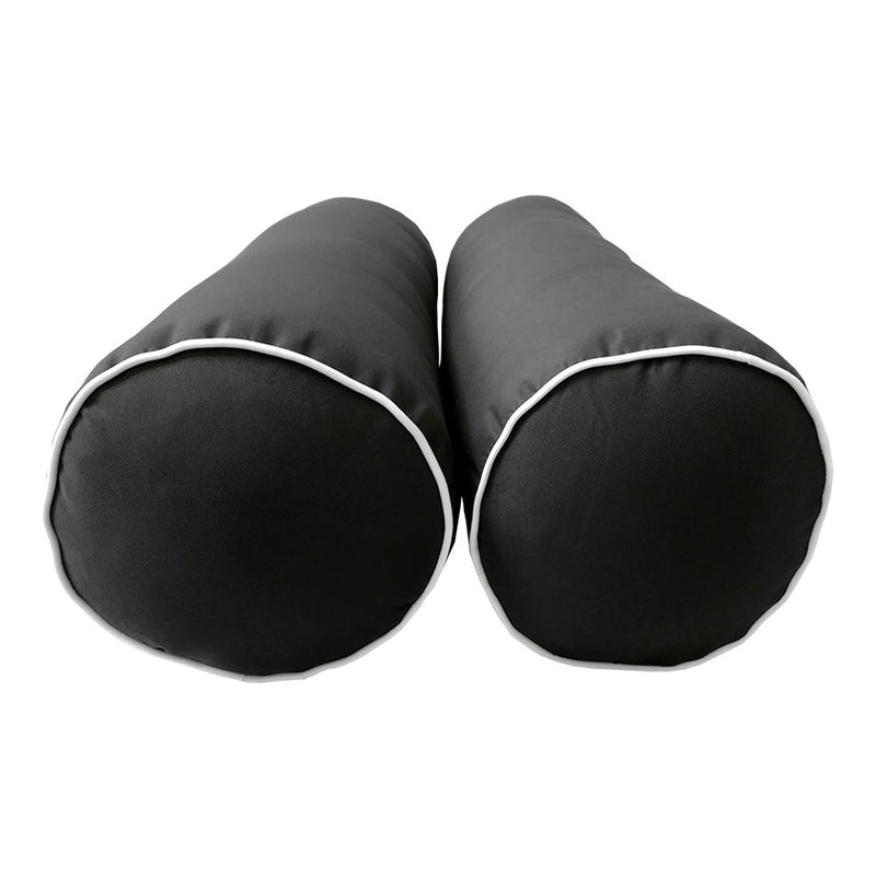 Model-6 TWIN SIZE Bolster & Back Pillow Cushion Outdoor SLIP COVER ONLY