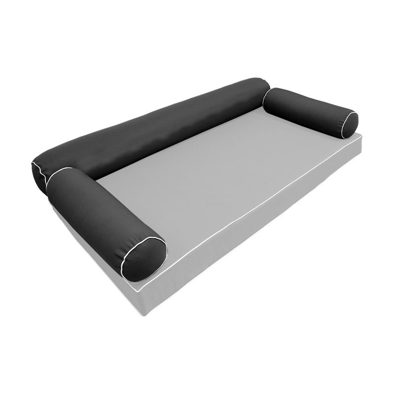 Model-6 TWIN SIZE Bolster & Back Pillow Cushion Outdoor SLIP COVER ONLY