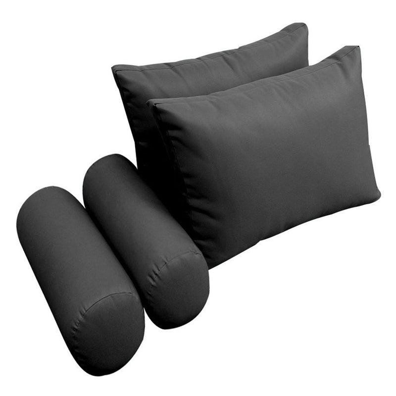 Model-2 CRIB SIZE Bolster & Back Pillow Cushion Outdoor SLIP COVER ONLY