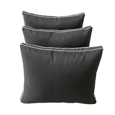 Model-3 TWIN SIZE Bolster & Back Pillow Cushion Outdoor SLIP COVER ONLY