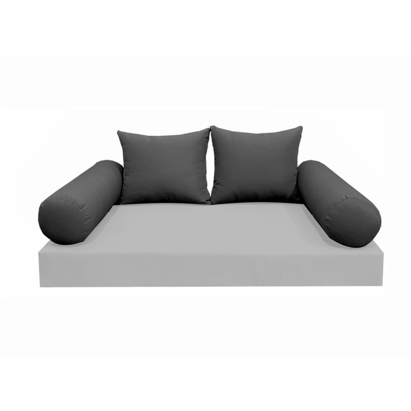 Model-4 FULL SIZE Bolster & Back Pillow Cushion Outdoor SLIP COVER ONLY