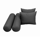 Model-4 CRIB SIZE Bolster & Back Pillow Cushion Outdoor SLIP COVER ONLY