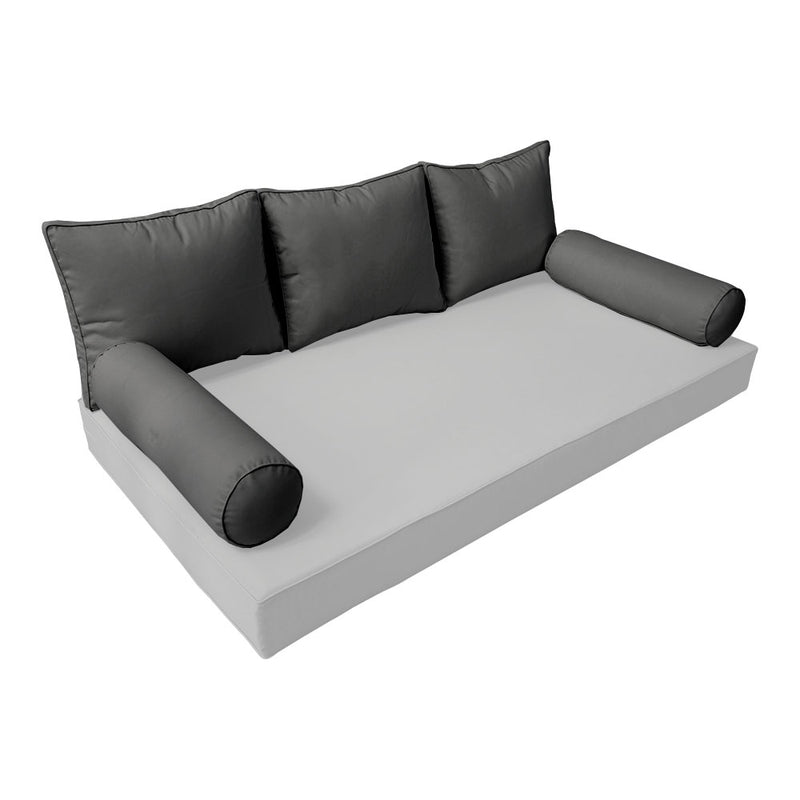 Model-3 TWIN SIZE Bolster & Back Pillow Cushion Outdoor SLIP COVER ONLY