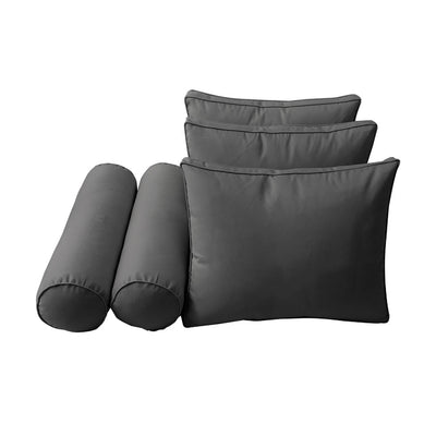 Model-3 TWIN SIZE Bolster & Back Pillow Cushion Outdoor SLIP COVER ONLY