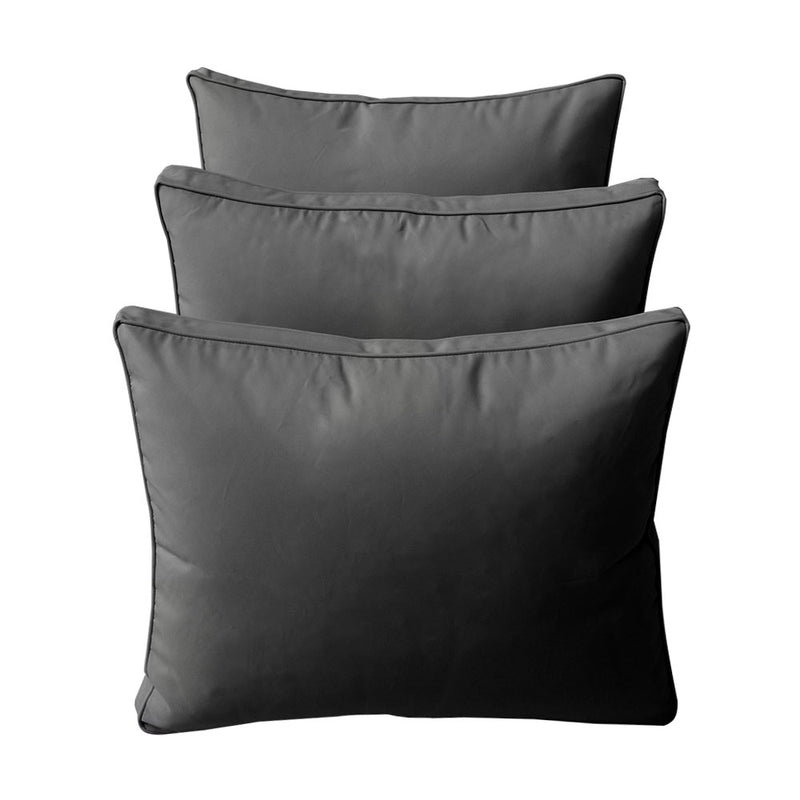 Model-3 TWIN SIZE Bolster & Back Pillow Cushion Outdoor SLIP COVER ONLY