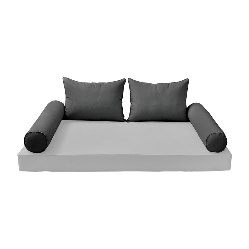 Model-4 FULL SIZE Bolster & Back Pillow Cushion Outdoor SLIP COVER ONLY