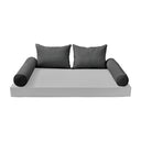 Model-4 TWIN SIZE Bolster & Back Pillow Cushion Outdoor SLIP COVER ONLY