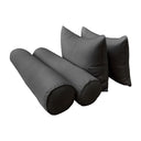 Model-4 TWIN SIZE Bolster & Back Pillow Cushion Outdoor SLIP COVER ONLY