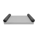 Model-5 CRIB SIZE Bolster & Back Pillow Cushion Outdoor SLIP COVER ONLY