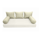 Model-3 CRIB SIZE Bolster & Back Pillow Cushion Outdoor SLIP COVER ONLY