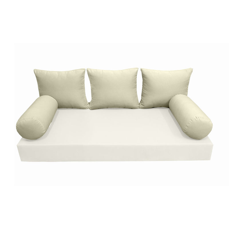 Model-3 TWIN SIZE Bolster & Back Pillow Cushion Outdoor SLIP COVER ONLY