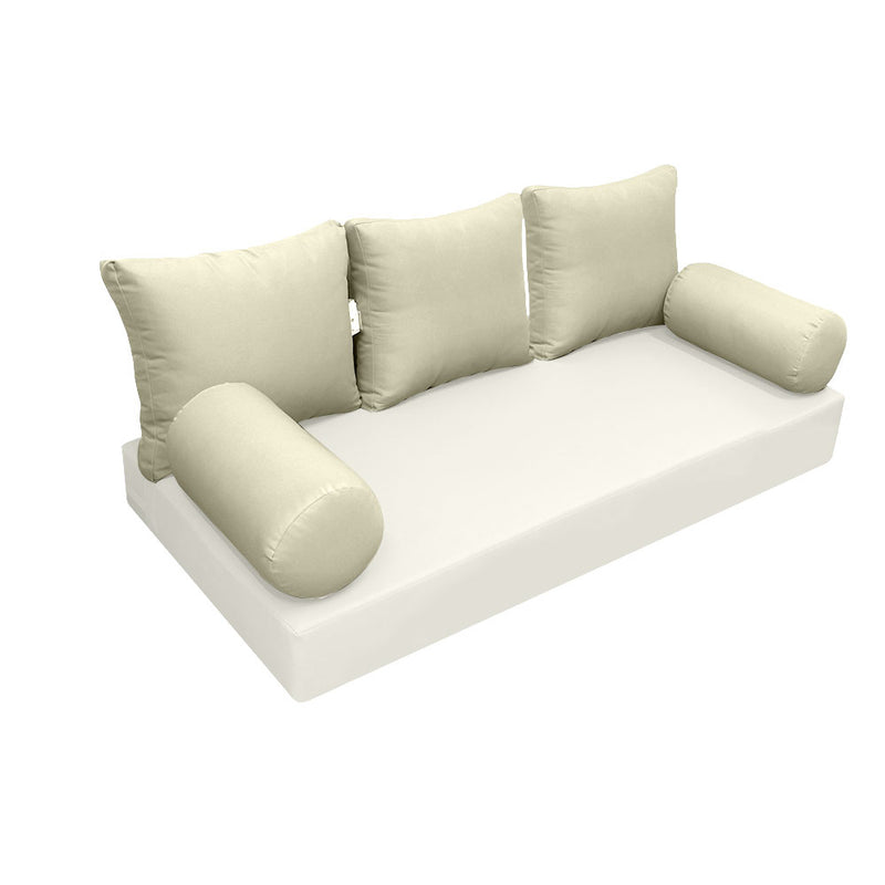 Model-3 TWIN SIZE Bolster & Back Pillow Cushion Outdoor SLIP COVER ONLY
