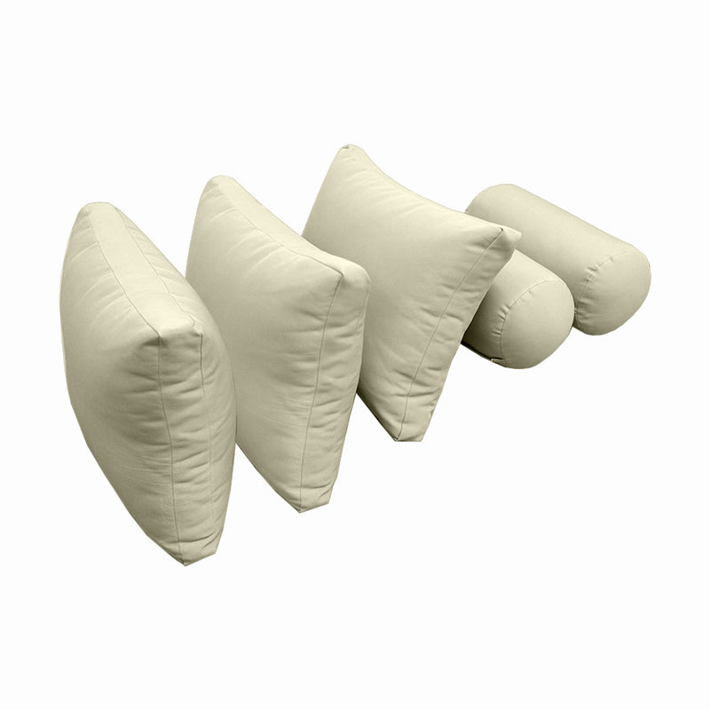 Model-3 TWIN SIZE Bolster & Back Pillow Cushion Outdoor SLIP COVER ONLY