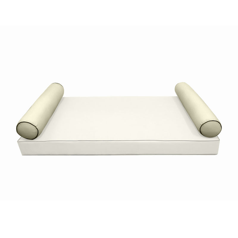 Model-5 FULL SIZE Bolster & Back Pillow Cushion Outdoor SLIP COVER ONLY