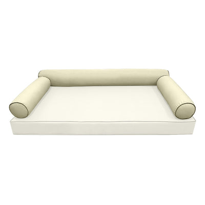 Model-6 FULL SIZE Bolster & Back Pillow Cushion Outdoor SLIP COVER ONLY