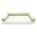 Model-6 TWIN-XL SIZE Bolster & Back Pillow Cushion Outdoor SLIP COVER ONLY