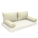 Model-2 CRIB SIZE Bolster & Back Pillow Cushion Outdoor SLIP COVER ONLY