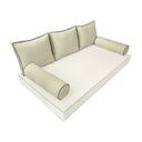 Model-3 TWIN SIZE Bolster & Back Pillow Cushion Outdoor SLIP COVER ONLY