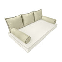 Model-3 QUEEN SIZE Bolster & Back Pillow Cushion Outdoor SLIP COVER ONLY
