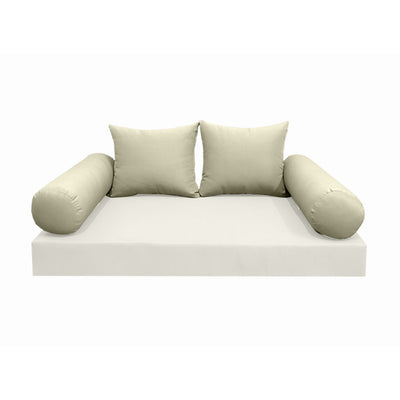 Model-4 FULL SIZE Bolster & Back Pillow Cushion Outdoor SLIP COVER ONLY